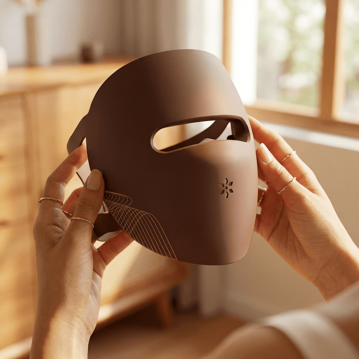 SkinForge Pro LED face and neck mask with red light therapy for anti-aging and collagen boost